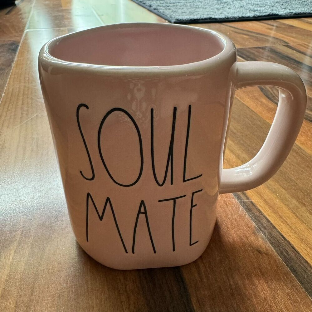 Rae Dunn SOUL MATE Magenta LL 16oz Pink Mug | Wife | Husband | Friend | Partner